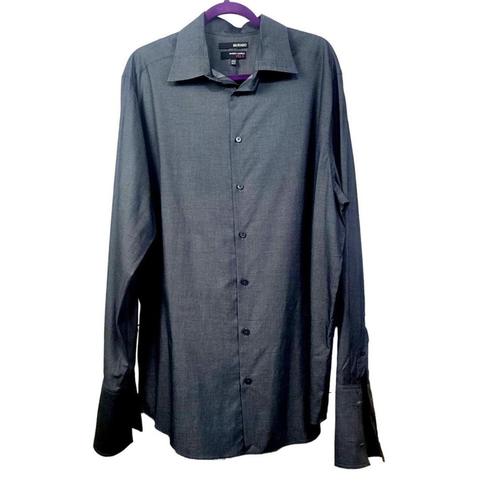 Murano Men's Long Sleeve Shirt Gray‎ Size XLT NWOT